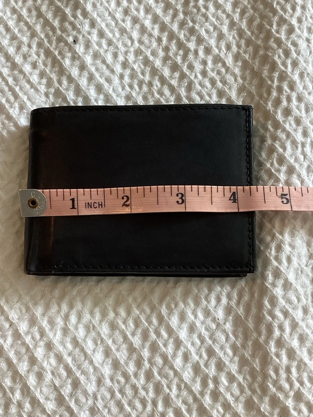 Classic‎ Black Leather Bi-Fold Wallet